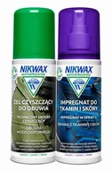 Środki do obuwia i ubrań - Zestaw do czyszczenia i impregnacji obuwia Nikwax Twin Pack Żel czyszczący (gąbka) & Impregnat Tkanina i skóra (spray) 2 x 125 ml - ONE SIZE - miniaturka - grafika 1