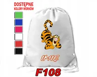 Torby szkolne - WOREK SZKOLNY NA WF SPORTOWY NA BUTY KUBUŚ PUCHATEK BINK KRÓLIK-IMIĘ - miniaturka - grafika 1