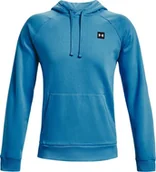 Bluzy męskie - Under Armour Bluza męska Under Armour Rival Fleece Hoodie niebieska 1357092 422 S - miniaturka - grafika 1