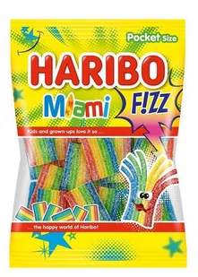Haribo żelki paski Miami kwaśne 85 g - Żelki - miniaturka - grafika 1
