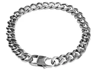 Bransolety męskie - Bransoletka męska srebrna 925 o splocie pancerki masywna na prezent - miniaturka - grafika 1