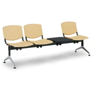 Inne meble biurowe - Euroseat Plastikowa ławka Smile, 3-siedzenia + stolik 300347 - miniaturka - grafika 1