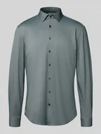 Koszule męskie - Koszula biznesowa o kroju slim fit z kołnierzykiem typu kent - miniaturka - grafika 1