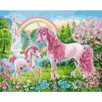 Malowanie Po Numerach Jednorożce - Kolorowanki, wyklejanki Malowanie Po Numerach Jednorożce - Kolorowanki, wyklejanki - miniaturka - grafika 1