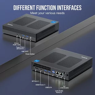 GMKtec M4 Intel Core i9-11900H Mini PC, 32GB DDR4 1TB SSD, Window 11 Pro, WiFi 6, BT5.2, USB3.2, Triple HD 4K - EU - Mini PC - miniaturka - grafika 8