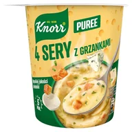Szybkie dania obiadowe - Knorr Puree ziemniaczane 4 sery z grzankami 50 g - miniaturka - grafika 1
