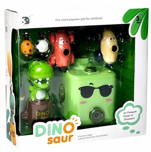 Dinozaur samochód pojazd na balony wyrzutnia powietrze - Zabawki interaktywne dla dzieci - miniaturka - grafika 1