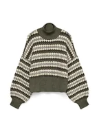Swetry damskie - Vero Moda Sweter w kolorze khaki - miniaturka - grafika 1