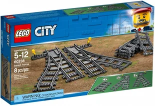 Klocki City 60238 Zwrotnice - Pociągi dla dzieci - miniaturka - grafika 1