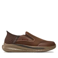 Półbuty męskie - Półbuty Skechers Slade 205237 Brązowy - miniaturka - grafika 1