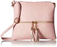 Torebki damskie - DELUXITY Lekka średnia torba crossbody z frędzlami, @@, One Size - miniaturka - grafika 1