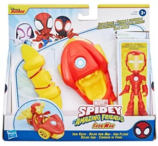 Spider-Man, Spidey i Super-Kumple Pojazd Podstawowy - iron Man i iron Racer, F74585 - Figurki dla dzieci - miniaturka - grafika 1