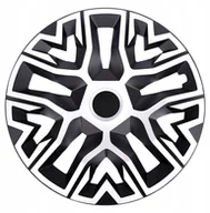 Kołpaki samochodowe - Kopak 16" THE BEST BICOLOR white/black, 1szt - miniaturka - grafika 1