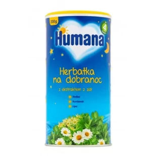 Humana Herbatka na dobranoc po 4. miesiącu 200g | - Soki i herbatki dla dzieci - miniaturka - grafika 2