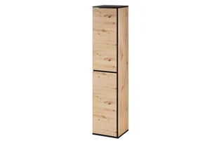 Słupek łazienkowy Szynaka Meble Mossa 35x160x33 prawy dąb artisan/czarny WG-100-1830 - Szafki łazienkowe - miniaturka - grafika 1
