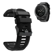 Akcesoria do pulsometrów i zegarków sportowych - PASEK SILIKONOWY DO GARMIN FENIX 3 / 3HR / 5X / 6X / 7X + EASYFIT - miniaturka - grafika 1