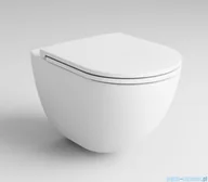 Kompakty WC - Vitalle Lukka miska WC wisząca bezkołnierzowa z deską wolnoopadającą 541204111187K1VL - miniaturka - grafika 1