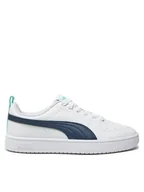 Buty dla dziewczynek - Puma Sneakersy Rickie Jr 384311 32 Biały - miniaturka - grafika 1