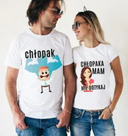 Gadżety dla niej i dla niego - Zestaw dla pary CHŁOPAK +CHŁOPAKA MAM NIE DOTYKAJ - miniaturka - grafika 1