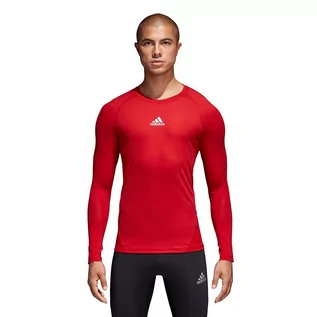 Bielizna sportowa męska - Adidas Alpha Skin Sport Training Shirt męski, czerwony, L - 54 CW9490 - grafika 1