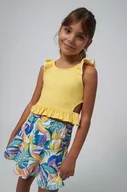 Dresy i komplety dla dziewczynek - Mayoral komplet dziecięcy kolor żółty - miniaturka - grafika 1