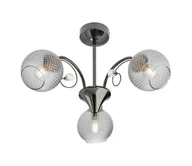 Lampy sufitowe - Redo 02-970 - Żyrandol ASPERA 3xE14/28W/230V czarny - miniaturka - grafika 1