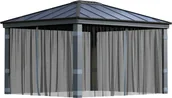 Moskitiery - Palram - Canopia poliestrowa moskitiera do altany Dallas 4300 Szary - miniaturka - grafika 1