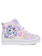 Buty dla dziewczynek - Skechers Sneakersy Twi-Lites 2.0 314378L LVMT Fioletowy - miniaturka - grafika 1
