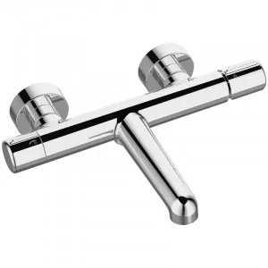 LAVEO BAO 010D PRETTO Bateria wannowa ścienna bez zestawu natryskowego Jednouchwytowa Sposób montażu: ścienny Głowica: 30 mm Wykończenie: chrom - Baterie wannowe i prysznicowe - miniaturka - grafika 1