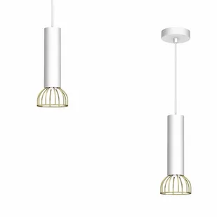 Milagro Lampa wisząca DANTE White/Gold 1xGU10 MLP7254 - Lampy sufitowe - miniaturka - grafika 1