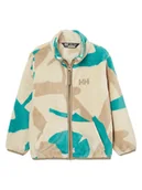Bluzy i sweterki niemowlęce - Helly Hansen Kurtka polarowa "Chill" w kolorze beżowo-turkusowym - miniaturka - grafika 1