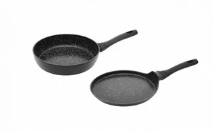 Gerlach Patelnia Granitex 24 Cm Z Powłoką Ceramiczną + Patelnia Naleśnikowa 25 Cm - Patelnie - miniaturka - grafika 1
