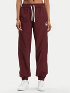 Spodnie sportowe damskie - Converse Spodnie dresowe Star Printer 10026055-A02 Bordowy Tapered Fit - miniaturka - grafika 1
