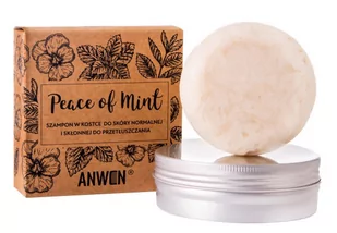 Anwen Anwen Peace of Mint szampon w kostce w puszce 75g - Szampony do włosów - miniaturka - grafika 1