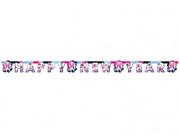 Sylwester - Amscan Baner Happy New Year 180 cm 1 szt 552599 - miniaturka - grafika 1