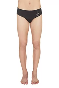 Armani Exchange Męskie slipy ze zrównoważonego materiału, basics von Armani Swim Briefs, czarny, XL - Kąpielówki męskie - miniaturka - grafika 1