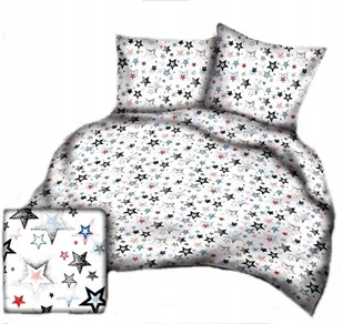 pościel bawełna lux 220x240 + 2 poszewka B 295 big star czerwono niebieski - Pościel pościel bawełna lux 220x240 + 2 poszewka B 295 big star czerwono niebieski - Pościel - miniaturka - grafika 1