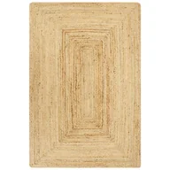 Dywany - vidaXL Ręcznie wykonany dywan, juta, naturalny, 120x180 cm Ręcznie wykonany dywan, juta, naturalny, 120x180 cm - miniaturka - grafika 1