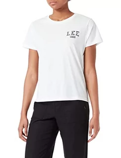 Koszulki i topy damskie - Lee Koszulka damska, Off White, L, Off White, L - grafika 1