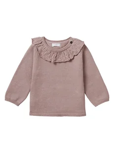 Noppies Sweter "Valley" w kolorze szaroróżowym - Bluzy i sweterki niemowlęce - miniaturka - grafika 1