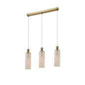 Lampy sufitowe - Lampa wisząca Piega 3 amber LP-939/3L amber - Light Prestige - miniaturka - grafika 1