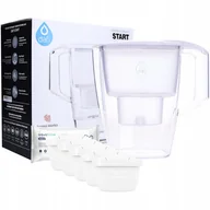 Dzbanki filtrujące - Dzbanek Filtrujący Dafi Start Unimax 4L Biały I 5X Filtr Aquafloow Maxi - miniaturka - grafika 1