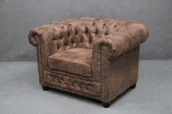 Fotele - Fotel Oxford Chesterfield Gobi B 4743 - miniaturka - grafika 1