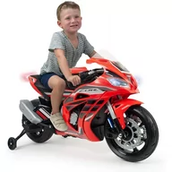 Pojazdy elektryczne dla dzieci - INJUSA Motor Honda Ścigacz Na Akumulator 12V Pompowane Koła - miniaturka - grafika 1