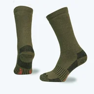 Odzież trekkingowa damska - Skarpety myśliwskie Teko Tactical Merino Boot Crew Height Green - miniaturka - grafika 1
