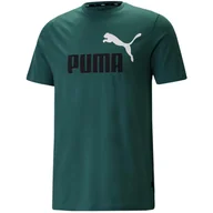 Koszulki sportowe damskie - Koszulka fitness męska Puma ESS+ 2 Col Logo Tee - miniaturka - grafika 1