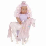 Lalki dla dziewczynek - Our Generation Lalka ELARA  ze źrebakiem i zestawem do ozdabiania włosów - miniaturka - grafika 1