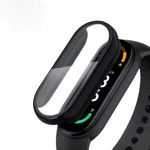 Etui + Szkło 2W1 Do Xiaomi Mi Band 3 / 4 / 5 / 6 Czarne - Akcesoria do smartwatchy - miniaturka - grafika 1