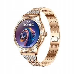 Smartwatch Damski Veltori VT350-1 Bransoleta Różowe Złoto - Akcesoria do zegarków - miniaturka - grafika 1