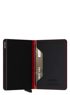 Mały portfel RFID Secrid Slimwallet Fuel - black / red - Portfele - miniaturka - grafika 4